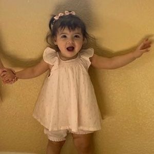 Cute baby girl romper